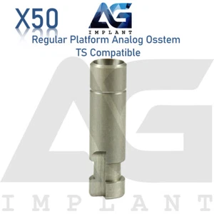 50 analoge Prothetiken für Labor 2,5 mm passend für normale Plattform 0stem® TS Sechskant - Bild 1 von 3