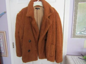 Flauschiger Mantel Jacke - Bild 1 von 11