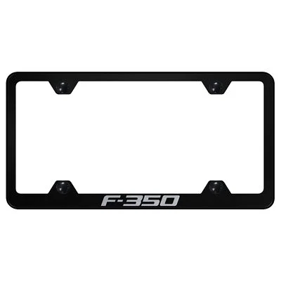 Ford F-350 Laser Etched Logo Wide Body License Plate Frame - Image 1 of 3