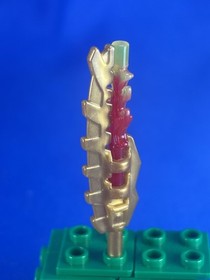 Lego 70144 Legends Of Chima Weapon Sword Pearl Gold / Red Replacement Part Piece