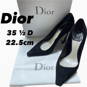 Zapatos de salón Christian Dior tacón gamuza negro EU35.5/US5.5 78141c - Imagen 1 de 24