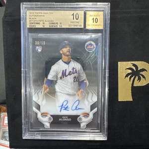 2019 Topps High Tek - High Tek Autographs Pete Alonso #HTA-PA Black /50 (AU, RC) - Picture 1 of 5