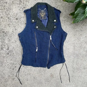 VINTAGE Diesel Unisex Wool Alpaca Blend Winter Vest With Lacing Gorpcore MEDIUM - Picture 1 of 17
