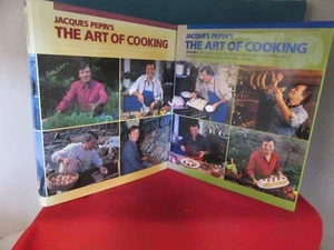 906. Jacques Pepin's The Art of Cooking Vol. 1 Vol. 2 Both FIRST EDITION 1987 - Picture 1 of 5