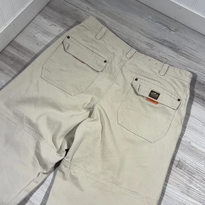 Eddie Bauer Ranger Double Knee Pants Mens 36x30 Beige Duck Canvas Hiking Camp - Image 1 of 4