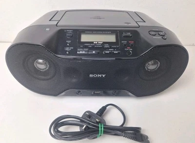 SONY ZS-RS70BTB Wireless DAB/FM Radio/CD/Bluetooth/USB Rec & Play Boombox - Image 1 of 4