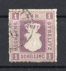 Mecklenburg -Strelitz Nr. 3,  gestempelt  -   FA Berger - "echt und einwandfrei"