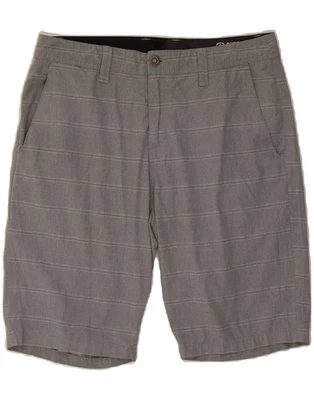 VOLCOM Mens Chino Shorts W32 Medium Grey Striped DT20 - Image 1 of 3