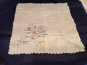 Pañuelo vintage para damas pañuelos pañuelo estado de Kentucky bordado ¡limpio! - Imagen 1 de 12