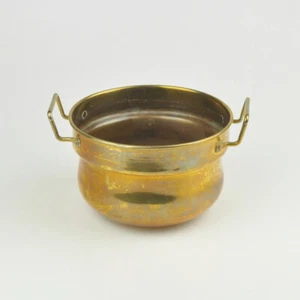Brass Plant Pot - Planter - Handle - Vintage - Picture 1 of 5