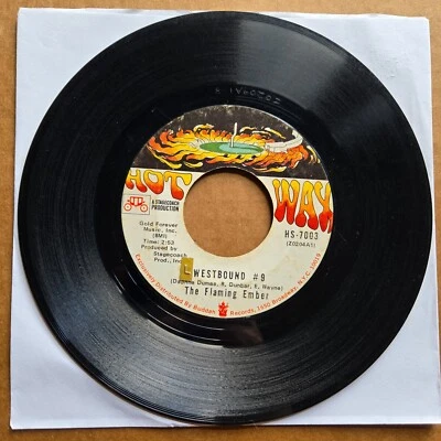 THE FLAMING EMBER Westbound #9 Vinyl 45 7" FUNK SOUL Record 1970 Hot Wax Records - Image 1 of 2