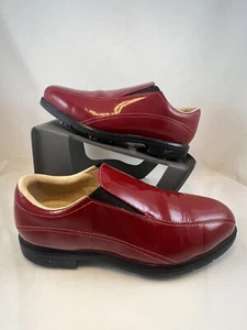 Zapatos de golf Nike Air Comfort para mujer talla ancha charol rojo con púas - Imagen 1 de 5