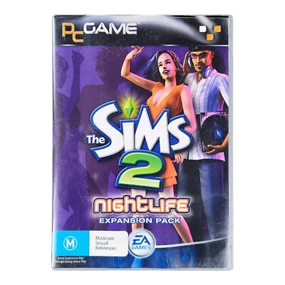 The Sims 2: Nightlife ~ Expansion Pack (PC Game CD-ROM 2005) 2 Discs with Manual - Image 1 of 4