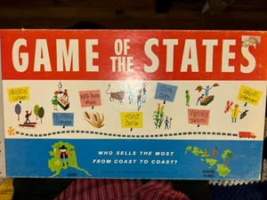 Game Of The States Vintage Milton Bradley, 1960, First Edition 99% Complete - Picture 1 of 11