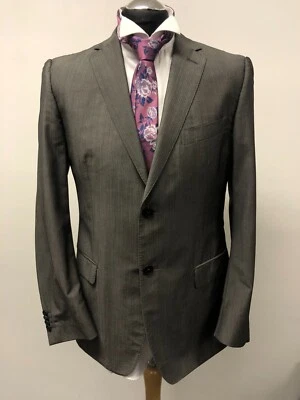 Z-ZEGNA CITY JACKET/BLAZER PURE WOOL IN GREY 40R EXCELLENT CONDITION - Image 1 of 4