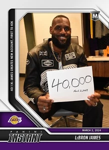 2023-2024 PANINI INSTANT NBA #391 LEBRON JAMES SCORES 40,000! LA LAKERS! - Picture 1 of 4