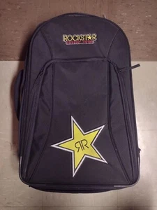 Rockstar Energy Drink Travel Bag Luggage Official Merchandise Wheels Black - Picture 1 of 9