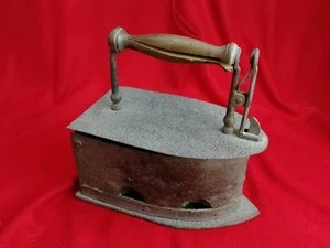 Rare ,Très Grand Fer à Repasser en Fer Ancien, XVIIIe ... - Imagen 1 de 9