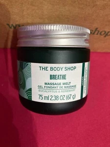 Body Shop BREATHE Massage Melt Eucalyptus & Rosemary - VEGAN - NEW! Natural Oils - Picture 1 of 1