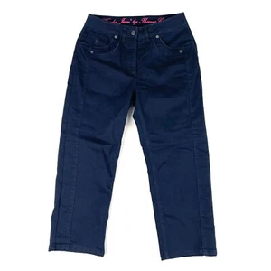 Thomas Cook Womens Wonder Jeans Cropped Capri Pants Stretch Denim Navy Size 9 - Picture 1 of 10
