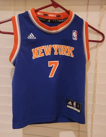Carmelo Anthony New York Knicks Adidas NBA blue Jersey Youth child Small Cover