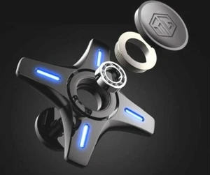 Glow In Dark High Quality All Metal Fidget Spinner R188 Bearing Very Smooth 😎 - Picture 1 of 12