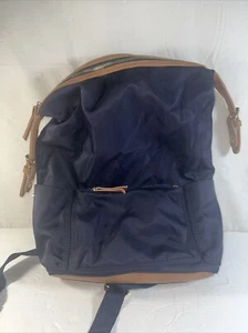 Tommy Bahama Navy Nylon Campus Rucksack hellbraun Kunstlederbesatz - Bild 1 von 8