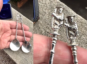Victorian Cased Apostle Silver Spoons - John Millward Banks - Birmingham - 1891 - Bild 1 von 24