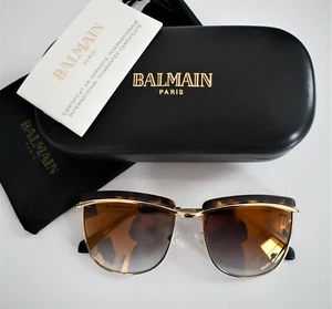 New BALMAIN BL2521B C04 Havana Gold Brown Designer Sunglasses FRANCE 56-16-143 - Picture 1 of 10