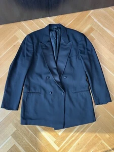 Ladage Oelke Tuxedo Size 52 Blazer Tuxedo Black Black Tie - Picture 1 of 9