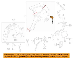 HONDA OEM 16-23 CR-V Quarter Panel Components-Quarter Panel Nut 90316S6M003 - Picture 1 of 2