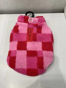 Fabdog Fab Ski Pink Sherpa Vest Dog Apparel 10 in, APP4281 - Picture 1 of 3