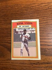 1972 TOPPS BASEBALL CARD #300 HANK AARON IA EX+/EXMT!!!!!!!!!