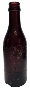 Coca-Cola Amber Straight Side Embossed Bottle 6 1/2 Fluid Oz. Arrow Knoxville - Picture 1 of 9
