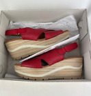 Paula Urban - Red Platform Sandels - Size 36 - New In Box - RRP 72