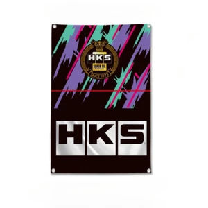 HKS SUPER OIL Garaje Pared Coche Motor Carreras Salón Automóvil Reparación Taller Bandera Bandera - Imagen 1 de 19