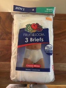 New Fruit of the Loom Men’s Briefs White XL 3 Pack - Bild 1 von 2