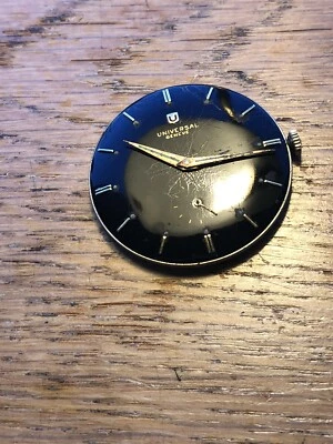 Vintage Universal Geneve 330 Movement & Dial for Parts/Repair Runs - Image 1 of 4