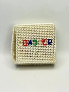 Handmade Plastic Canvas Coaster Sets Of 3 Completed Coasters With Basket/Holder - Picture 1 of 8