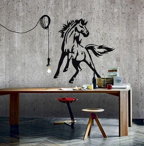 Pferd SCHABLONE Wandbild Deko Malerei Laufen Tier Vorlage Schnitte erstellen - Bild 1 von 2