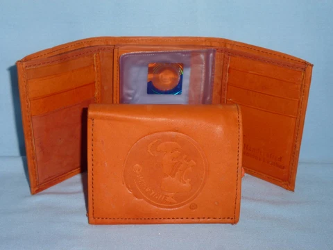 FLORIDA STATE SEMINOLES  Leather TriFold Wallet  NEW  tan z 3 ot Cover