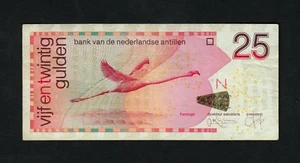 F.C. ANTILLAS HOLANDESAS , 25 GULDEN 1998 , B/C+ ( FINE+ ) , SUCIO , P.29a . - Imagen 1 de 2