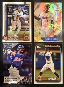 SAMMLER LOT - Francisco Lindor 4 Karten - 2025 Topps Base & Inserts 2024 Topps - Bild 1 von 5