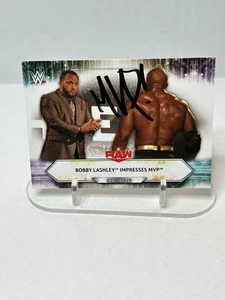 2021 Topps WWE Base Card #74 Bobby Lashley Impresses MVP – Raw Signed - Picture 1 of 2