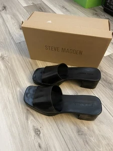 Steve Madden schwarze Harlin-Heels mit eckiger Zehenpartie Größe 9 - Bild 1 von 9