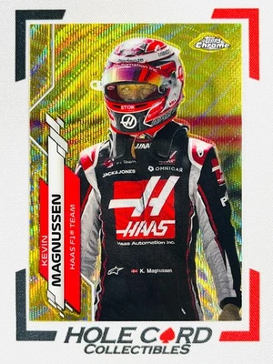 KEVIN MAGNUSSEN 2020 Topps Chrome Formula 1 F1 #191 Gold Wave Refractor 18/50 - Image 1 of 2