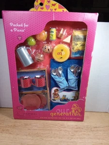Nuestra Generación Embalado para un Juego de Picnic para Muñecas de 18" Accesorios de Comida - Imagen 1 de 4