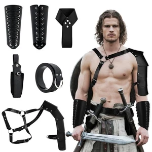 Rinascimento Accessori Costume Uomo Medievale Vintage Cintura Marsupio Borsetta Braccetti... - Foto 1 di 7