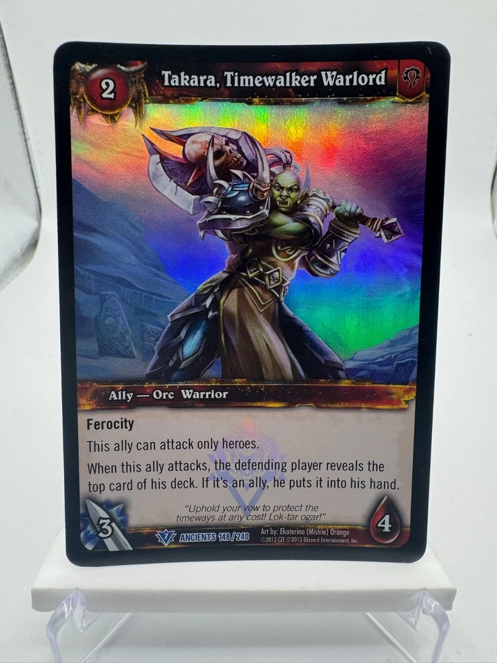World of Warcraft TCG Foil Promo War of the Ancients Takara, Timewalker Warlord - Image 1 of 1