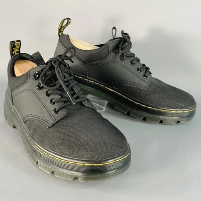 DR. Martens 尺码 10 Reeder 黑色尼龙厚底系带鞋 — 第 1/4 张图片